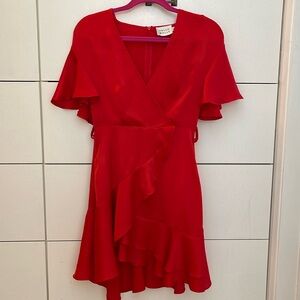 Red Asymmetrical Dress